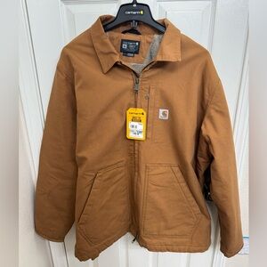 New with tags Carhartt Brown Jacket Sherpa Lined
